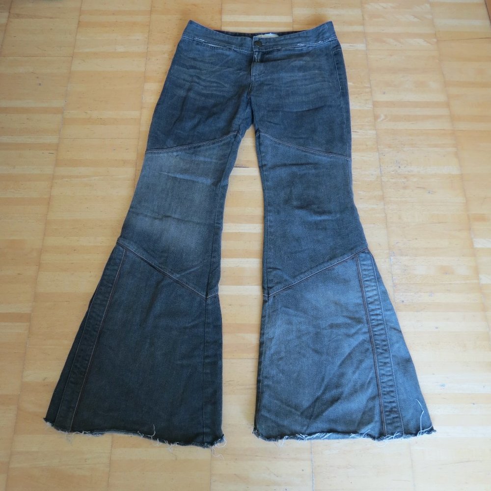 FREE PEOPLE charcoal black flare bell-bottom jeans 27